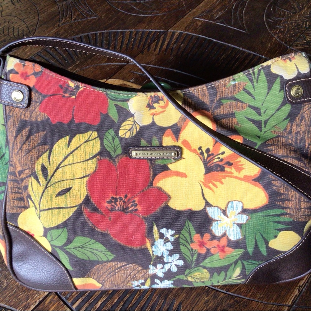 🔺️Caribbean Joe Multicolor Striped Hobo Purse